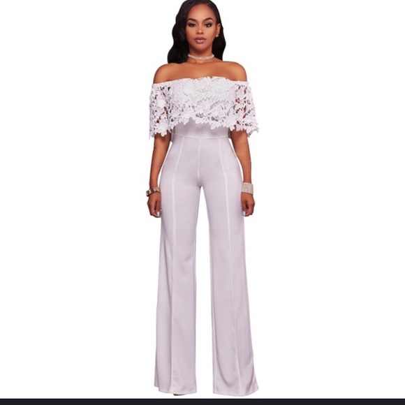 Other - White off the shoulder one piece *new*